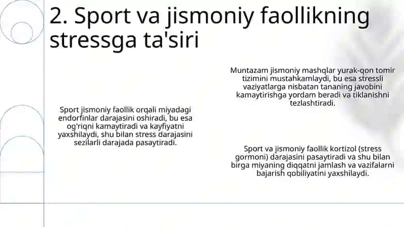 Sport orqali stressni kamaytirish va ishdagi motivatsiyani oshirish 4