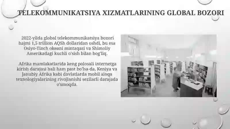 Jahon iqtisodiyotida telekomunikatsiya xizmatlari 4