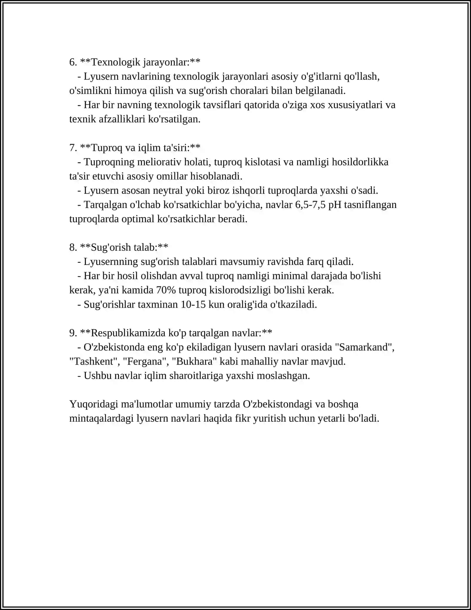 YEM XASHAK EKINLARNING NAVLARI TAVSIFI 4