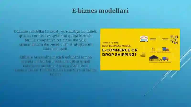 Elektron biznes va elektron tijorat modellari 4