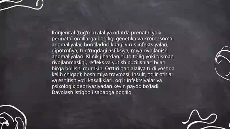 Alaliya sabablari va shakllari 4