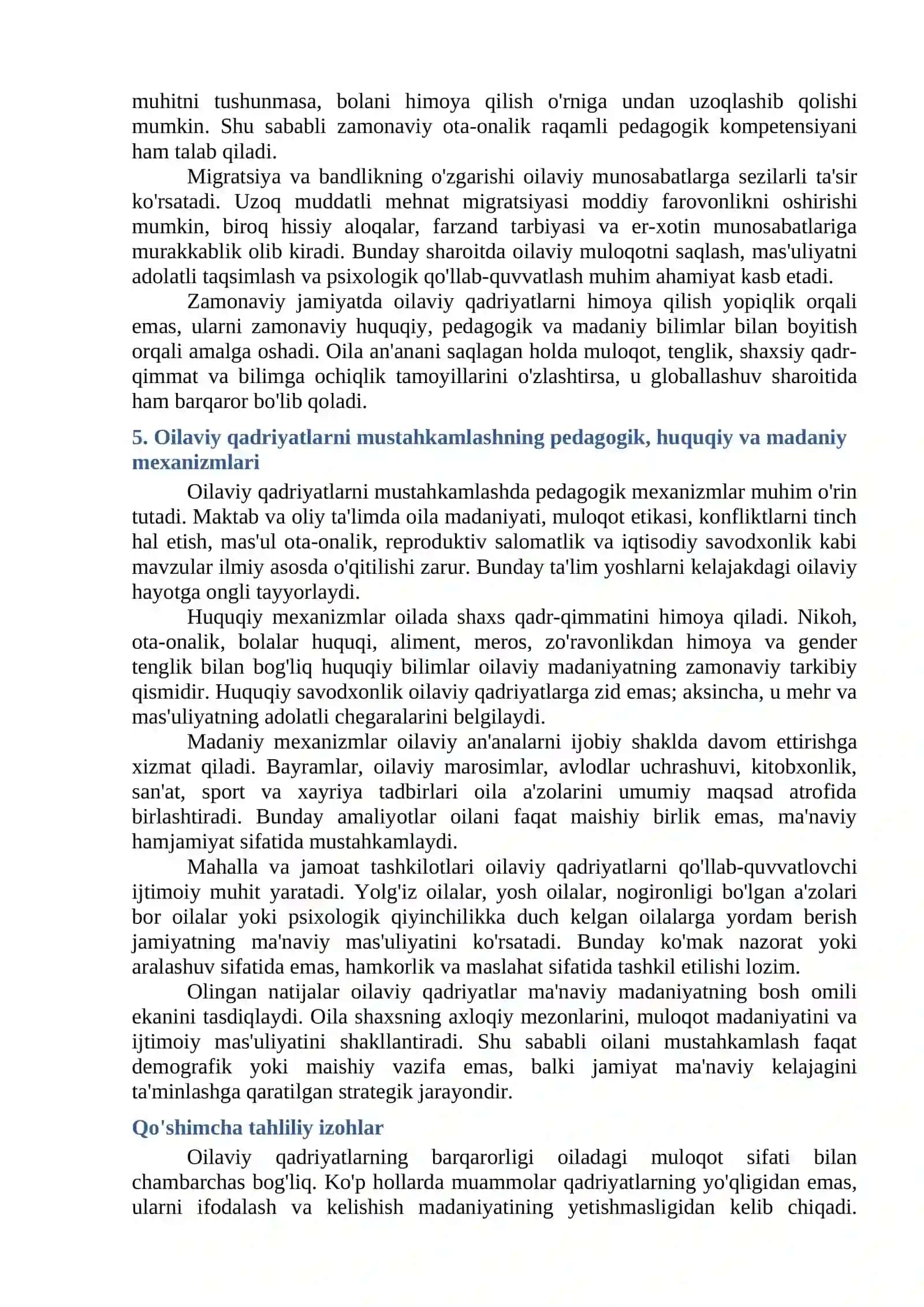 Oilaviy qadriyatlar ma'naviy madaniyatda 4