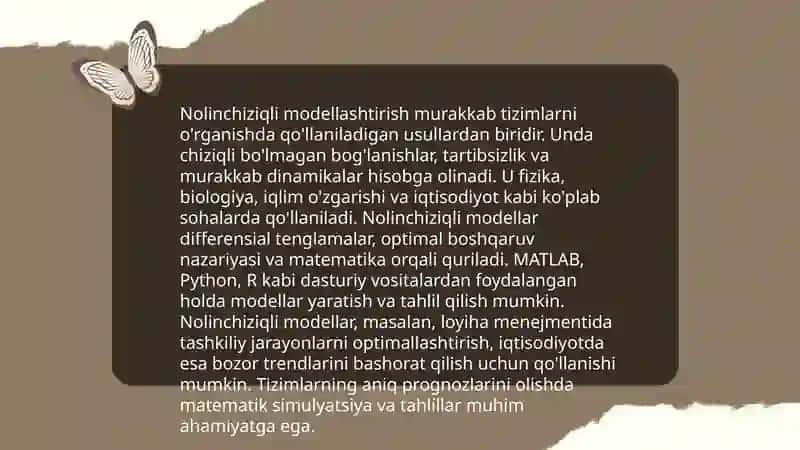 MATEMATIK MODELLASHTIRISH 4