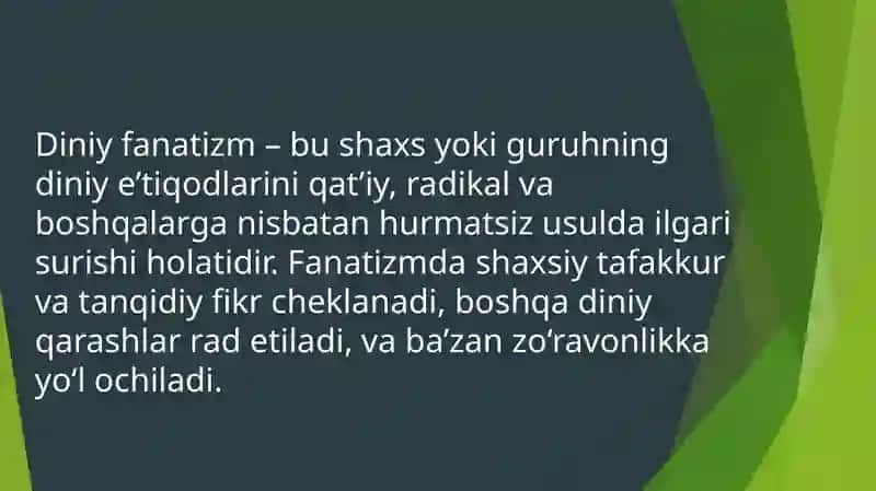 Diniy fanatizmning asoslari va manbalari 4
