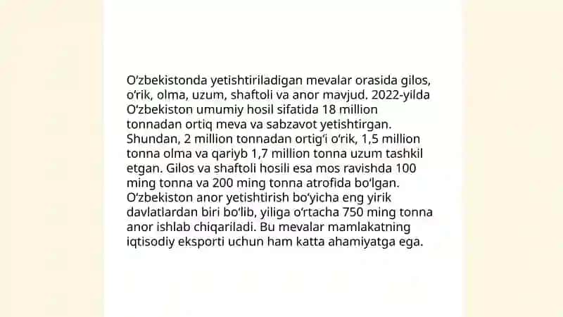 Meva va sabzavotlar 4