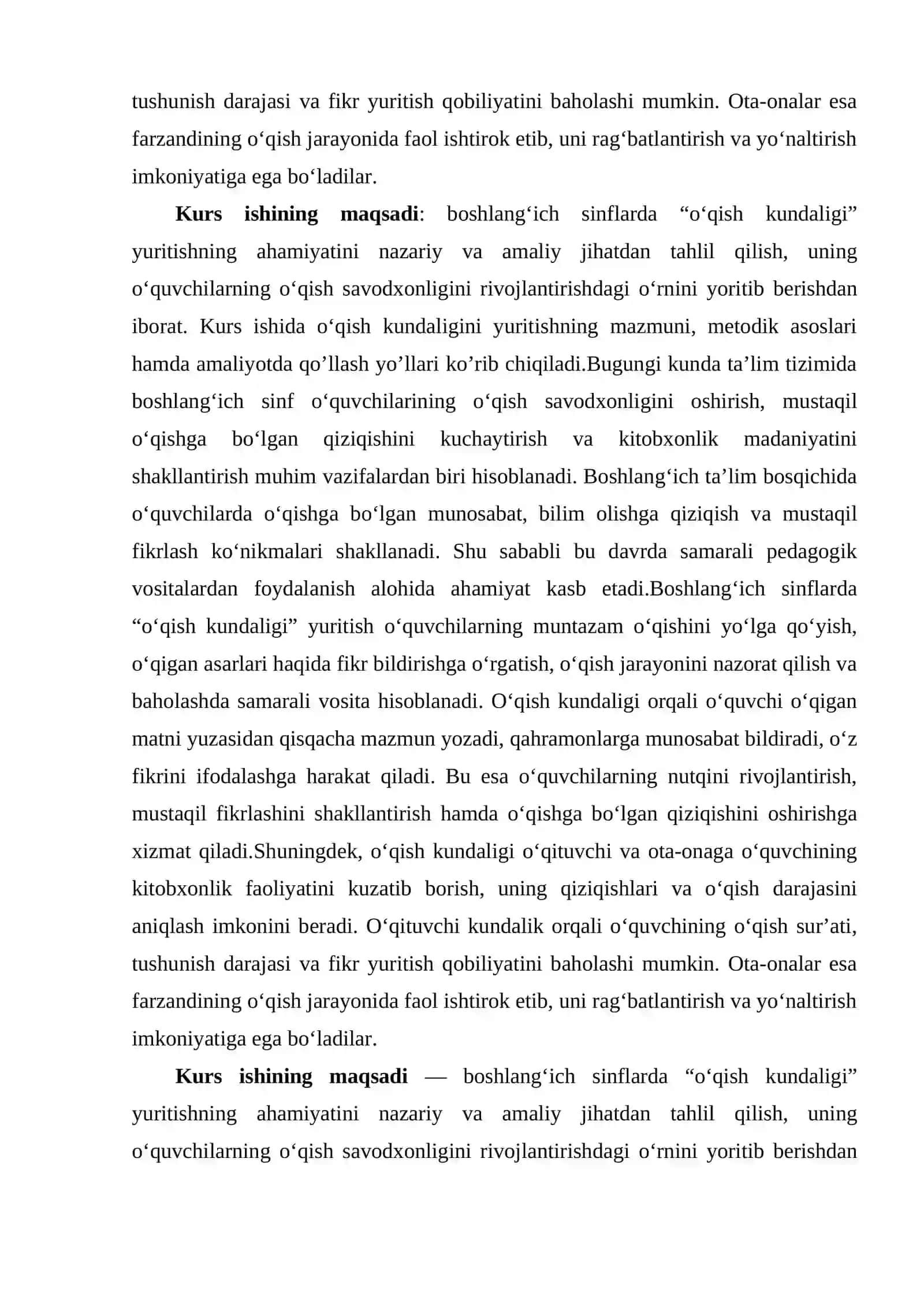 Boshlang‘ich sinflarda “o‘qish kundaligi” yuritishning ahamiyati 4