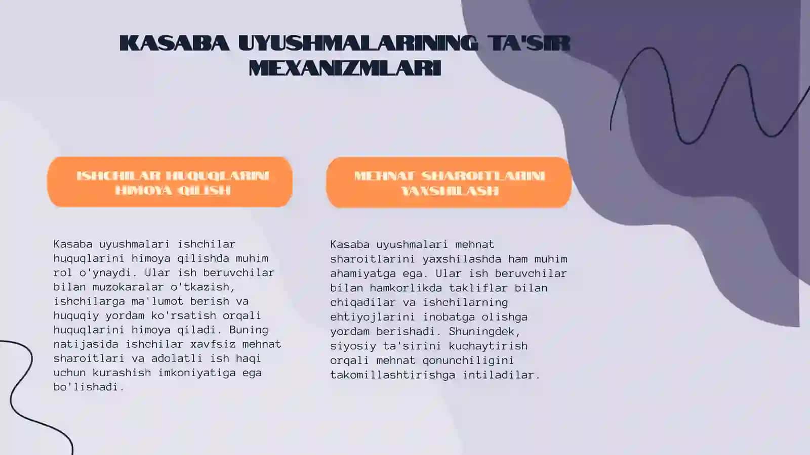 Kasaba Uyushmalari va Mehnat Bozori 4