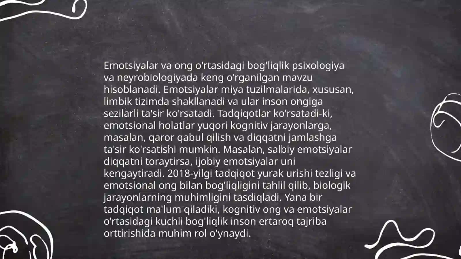 Birinchi emotsiya nazariyalari mavzusi 4