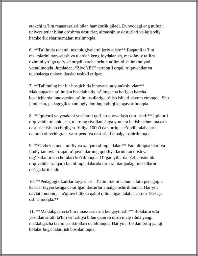 O'ZBEKISTON RESPUBLIKASIDA IJTIMOIY SOHADAGI ISLOHOTLAR 4
