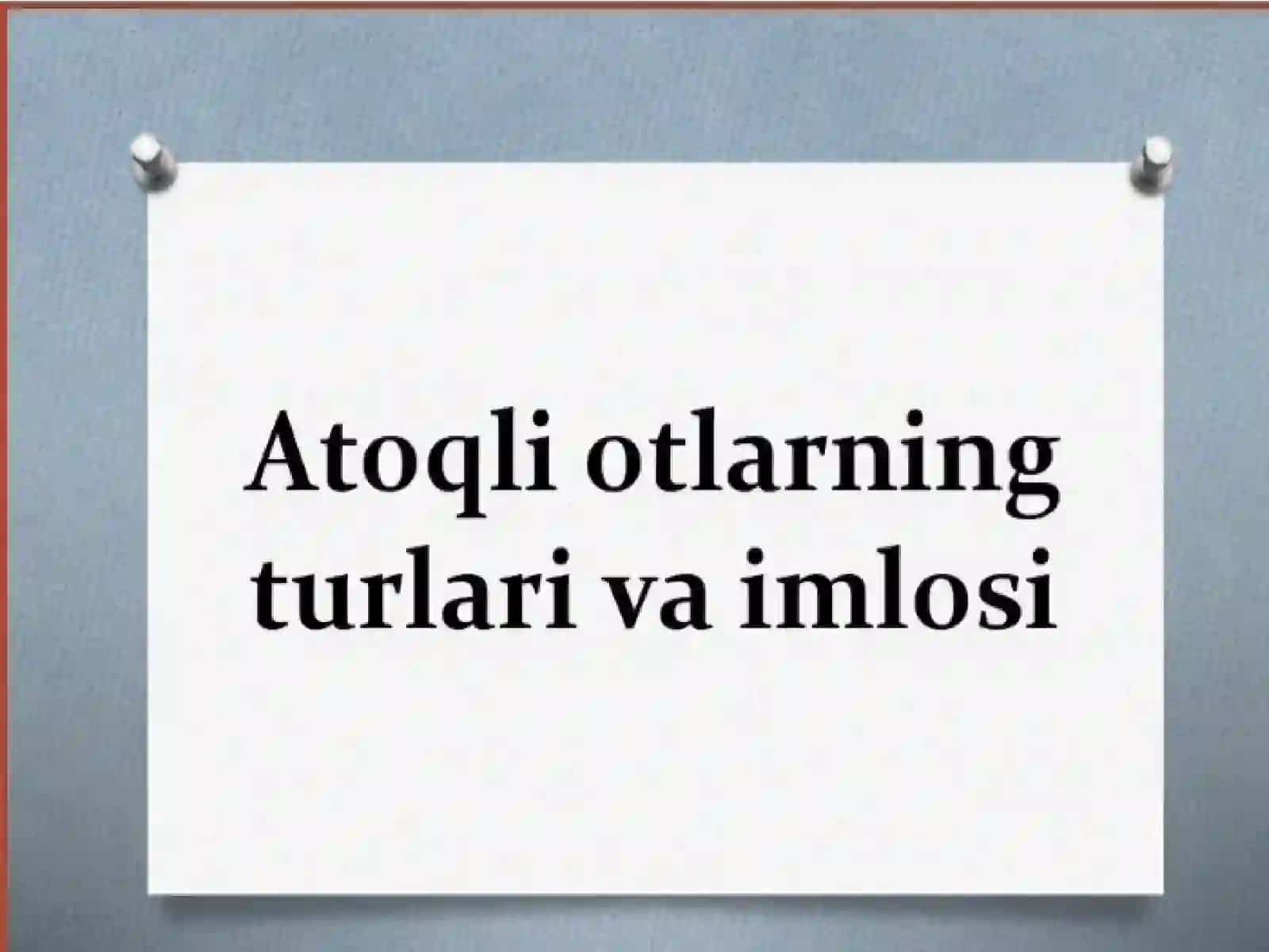 Ot soʻz turkumi 4