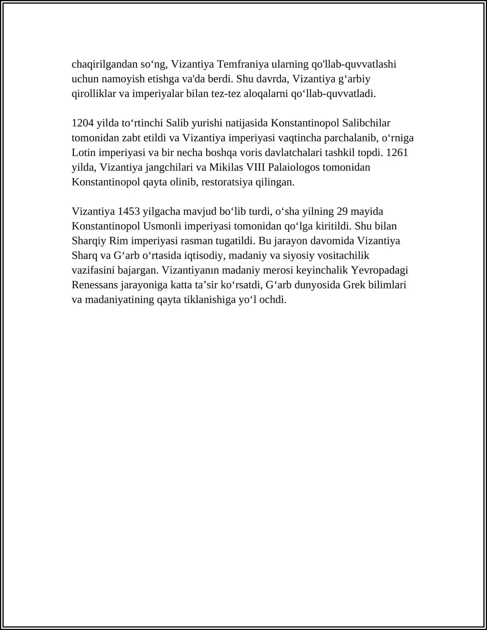 VIZANTIYA GʻARB VA SHARQ ORASIDA 4