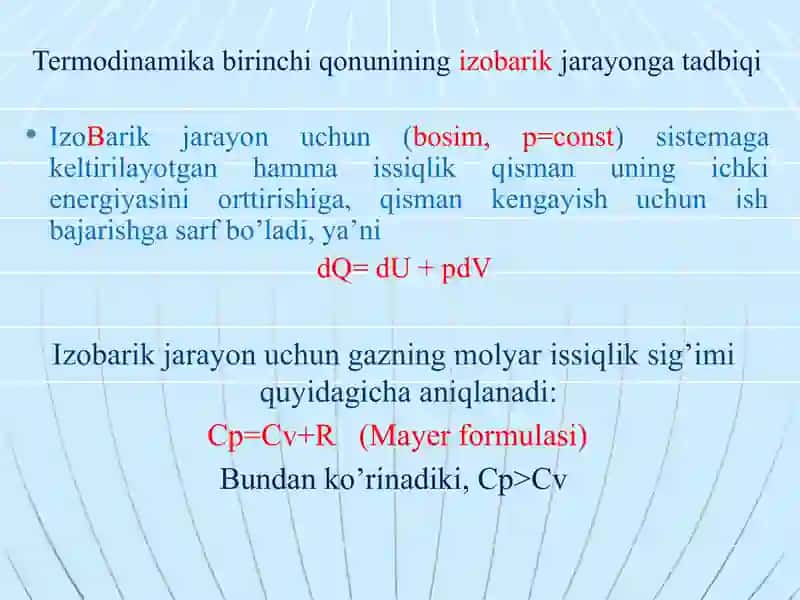 Termodinamika qonunlari va ularning tadbiqini o'rganish 4