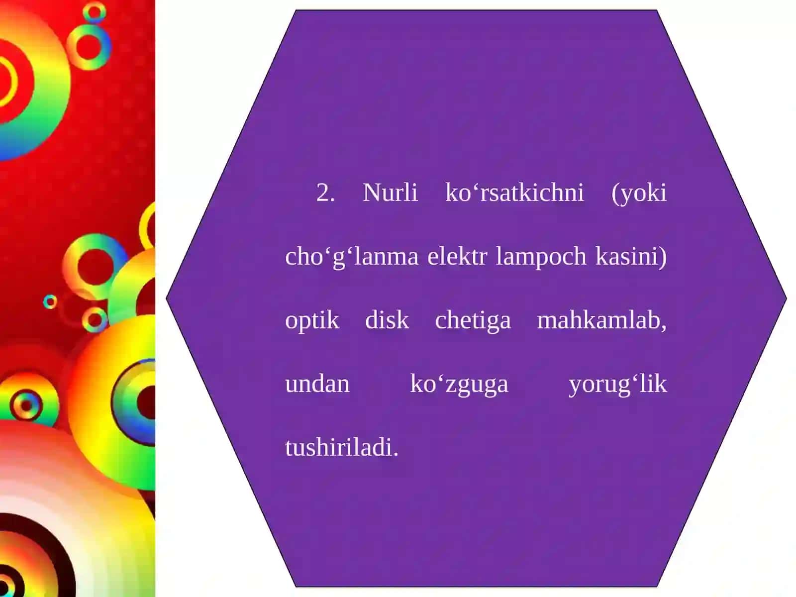 Yassi ko'zgu yordamida yorug'likning qaytishini o'rganish 4