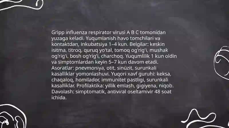 Nafas olish yoli kassaliklari 4
