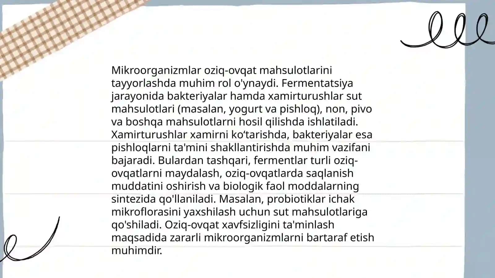 Mikroorganizimlarning tabiatdagi va xalq xo'joligidagi ahamiyati 4