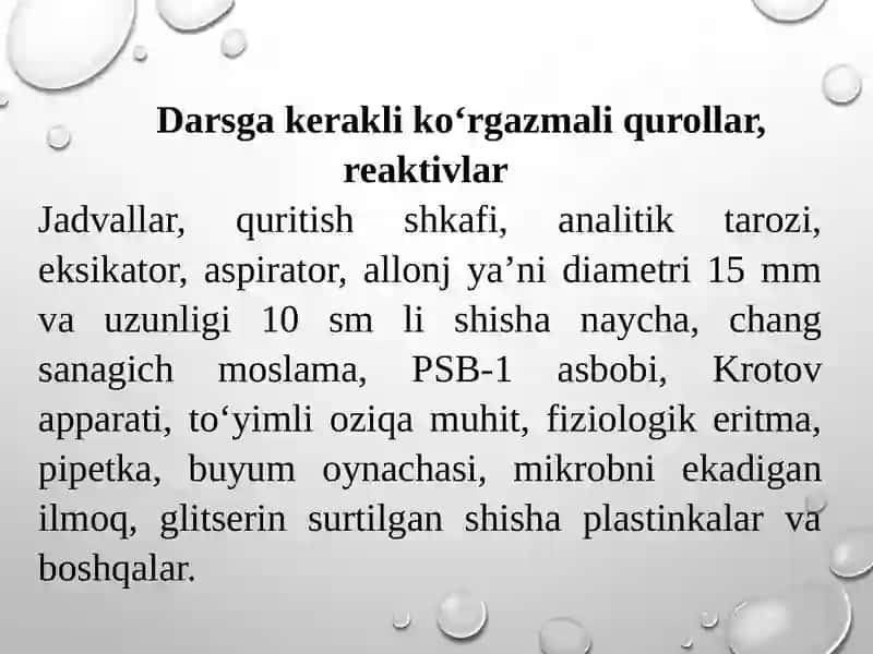 Havodagi chang va mikroorganizmlarni aniqlash 4
