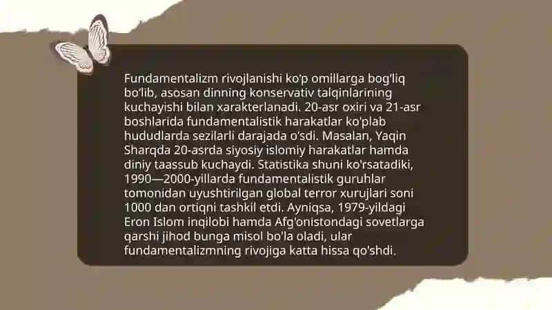 Diniy ekstremizm fundamentalizm terrorizmning tarixi 4