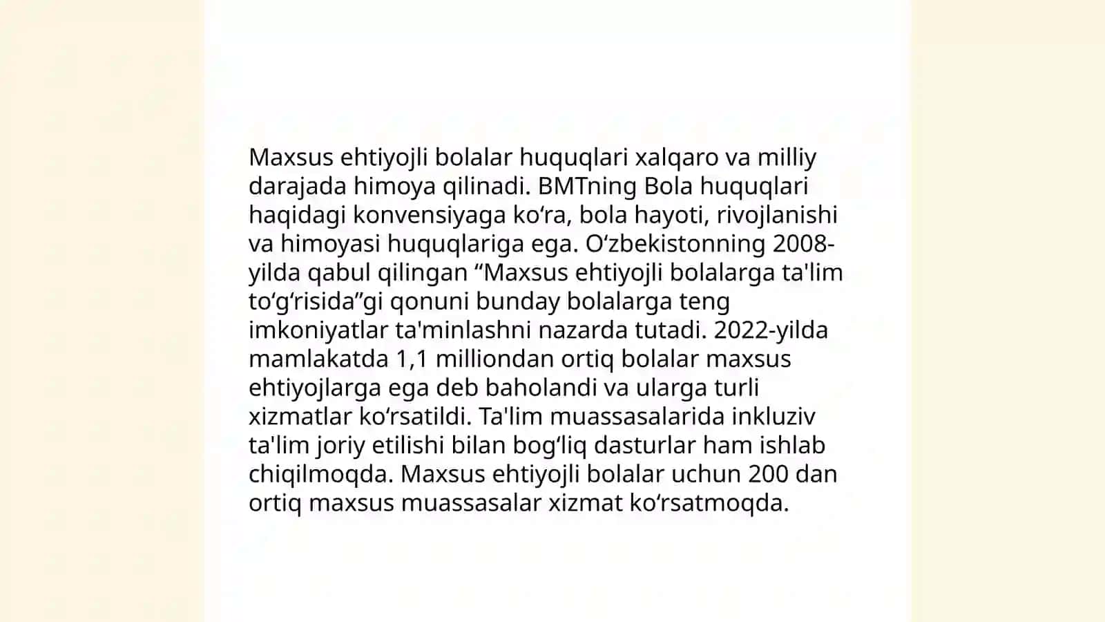 Chet elda alohida yordamga muhtoj bolalarning inklyuziv ta'limi 4