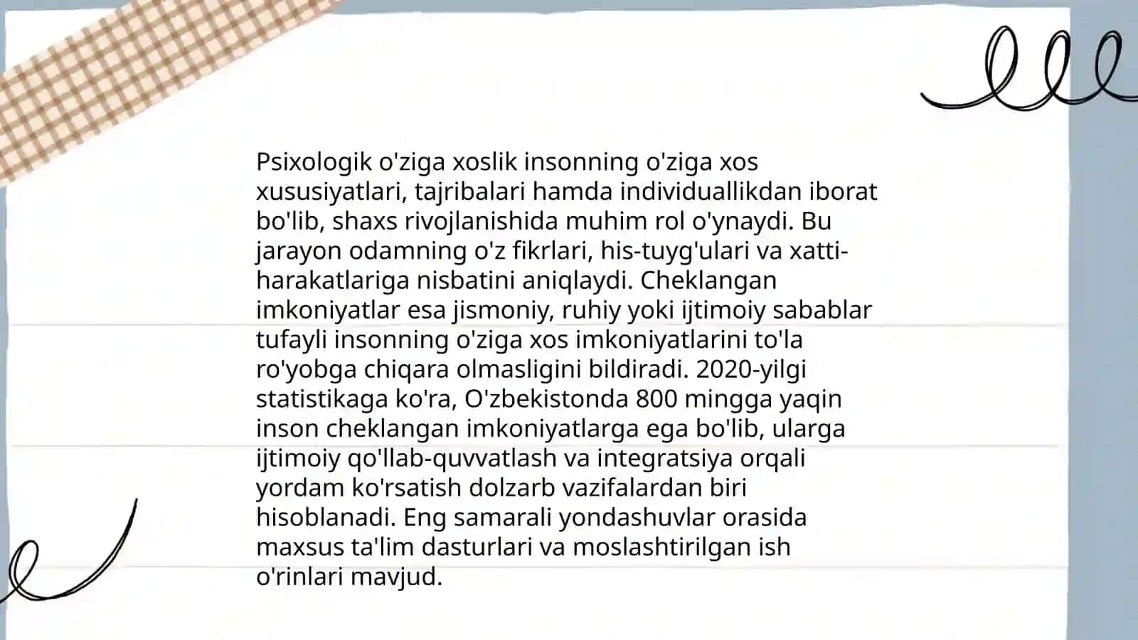 Nogironlik va rivoylanishning erta yoshi 4