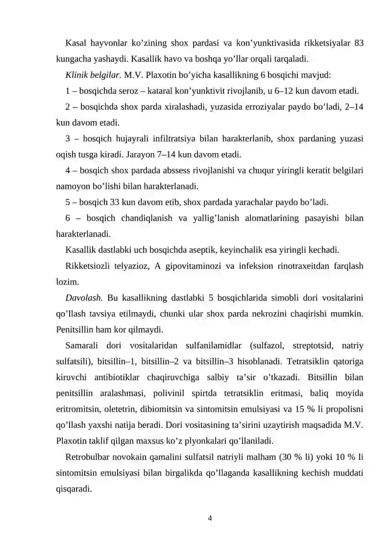 Ko’zning shox pardasi, soqqasi va ko’zorti to’qimalari kasalliklari 4