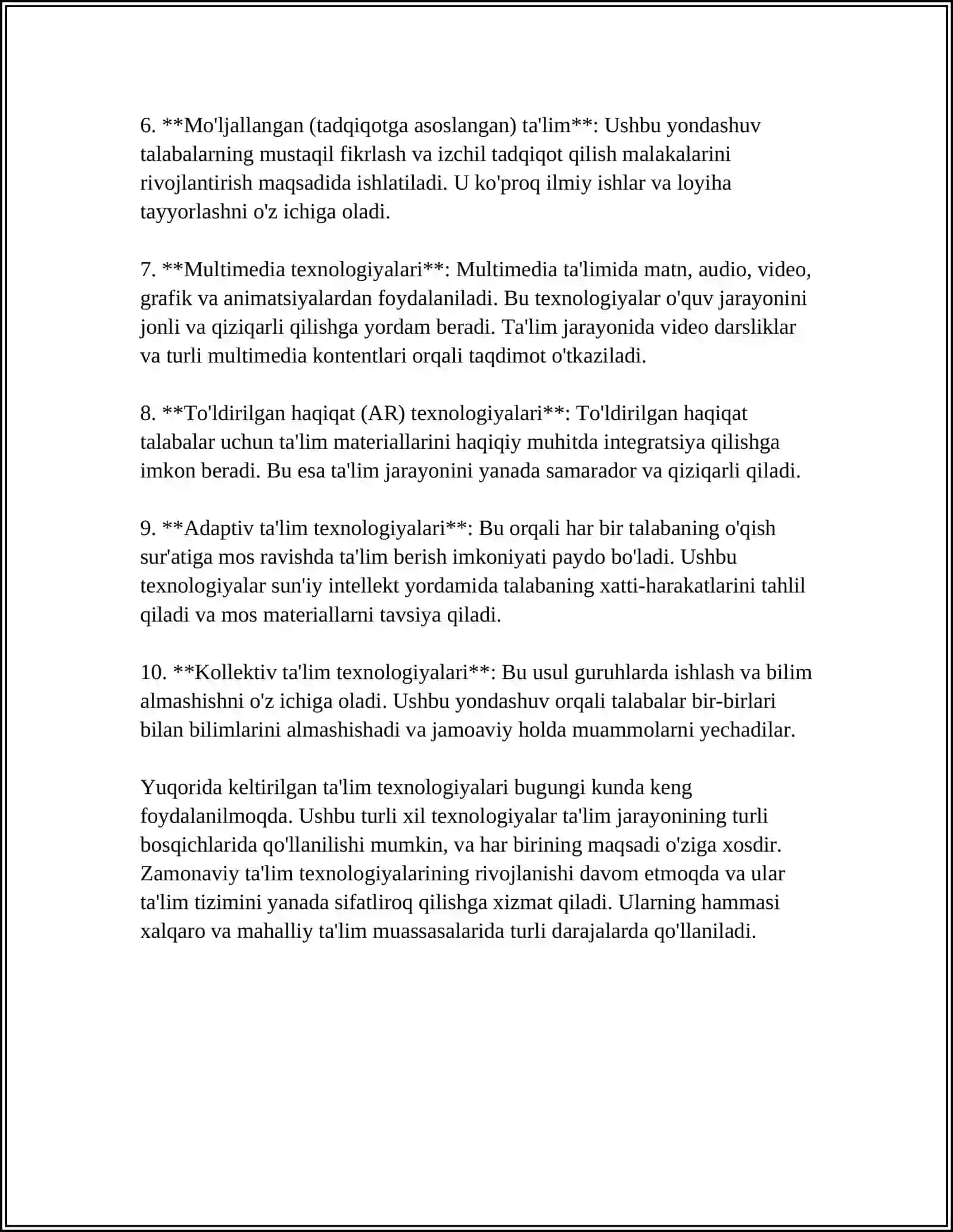 PEDAGOGIK KOMPETENTLIKNI SHAKLLANTIRISHDA TA'LIM TEXNOLOGIYASINI TADBIĜI 4