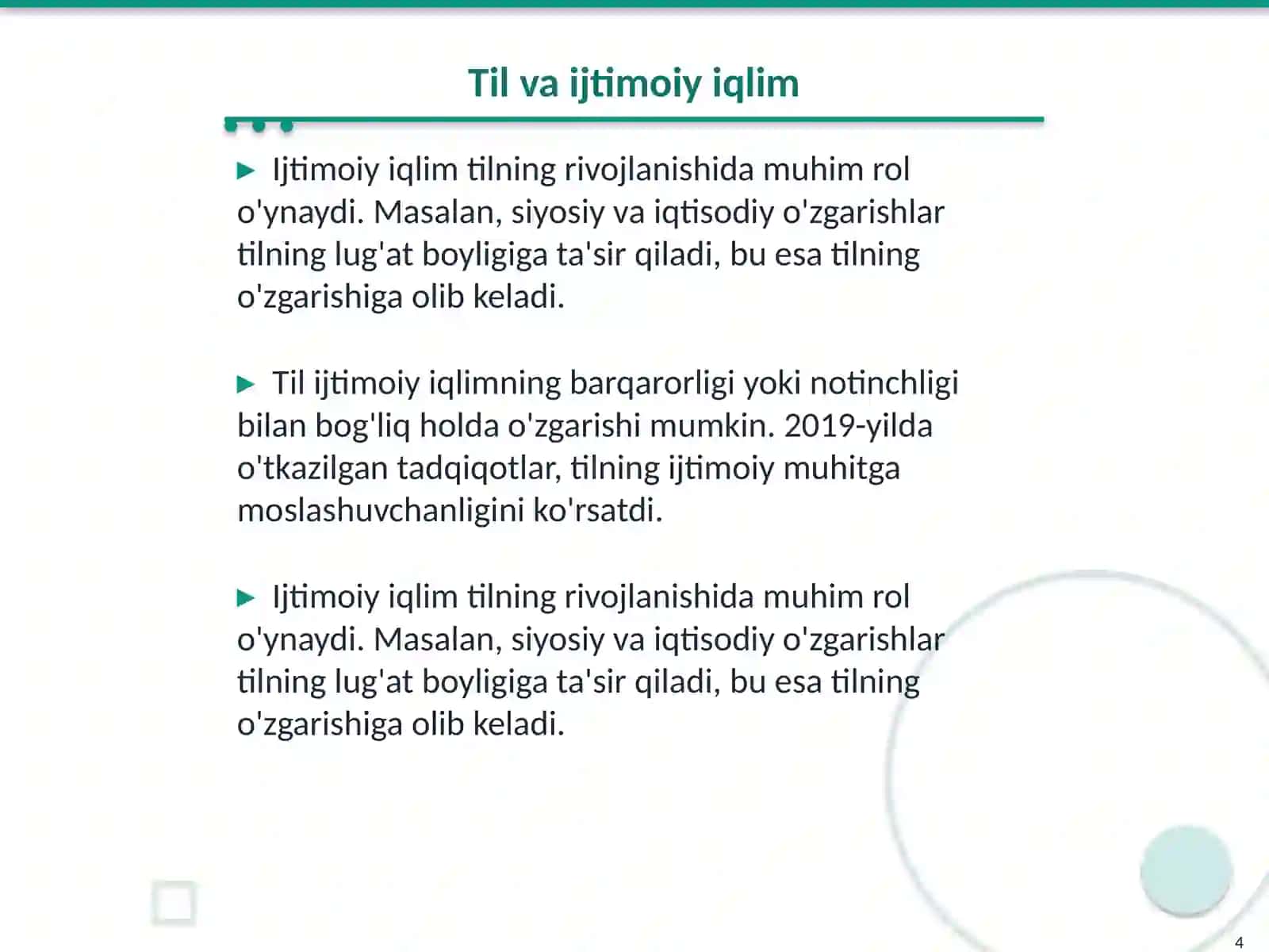 Til va Jamiyatning O'zaro Ta'siri 4