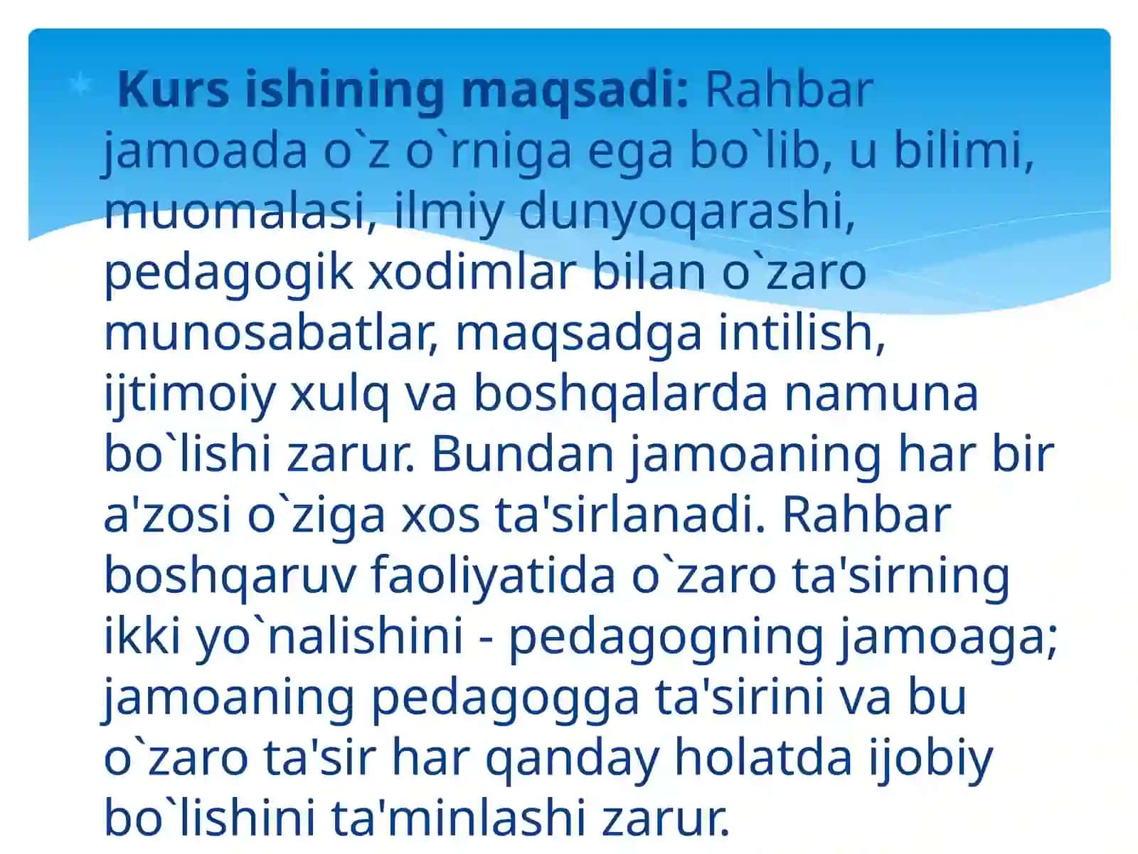 Maktabni boshqarishda maktab direktorining vazifalari 4