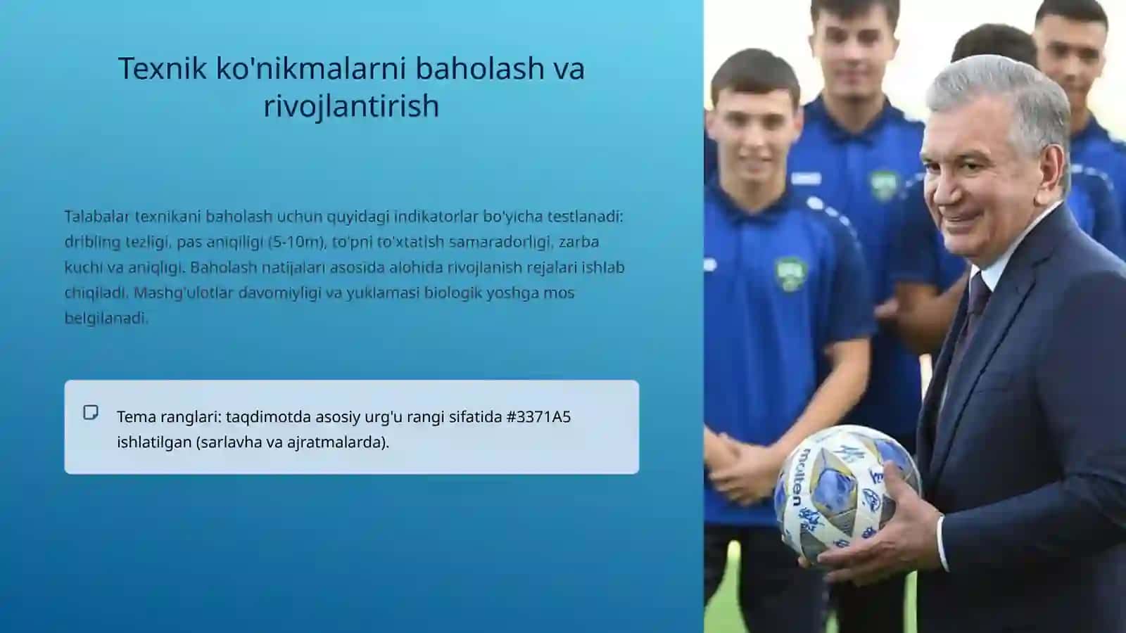 Futbol o'yin texnikasi va taktikasining tasnifi 4