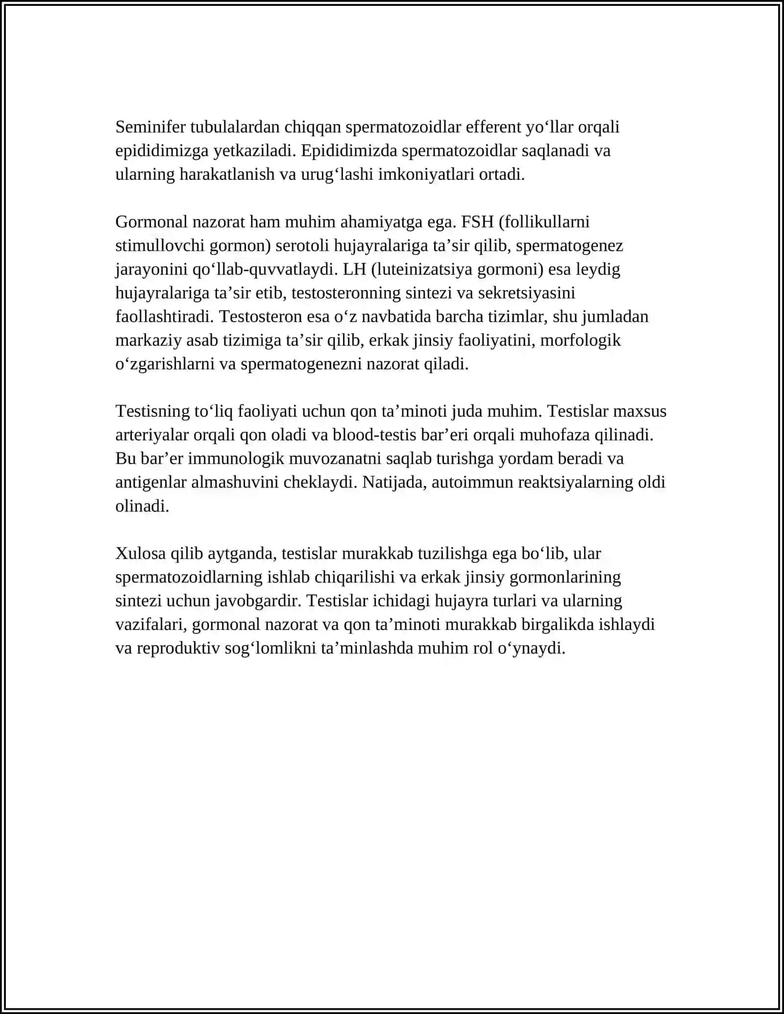 ERKAKLAR JINSIY AʼZOSI GISTOLOGIYASI 4