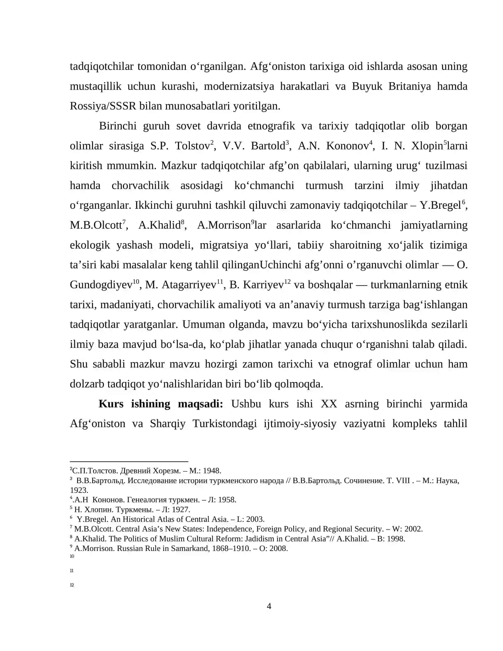 XX asrning birinchi yarmida Afgoniston va Sharqiy Turkiston ijtimoiy siyosiy vaziyat (Sharq mamlakatlari va mintaqalari) 4
