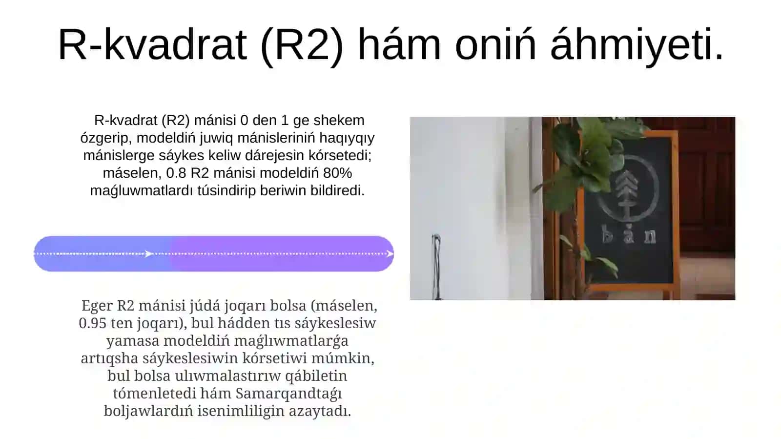 Regressiya koeffitsientlarining muhimligining R-qiymati. 4