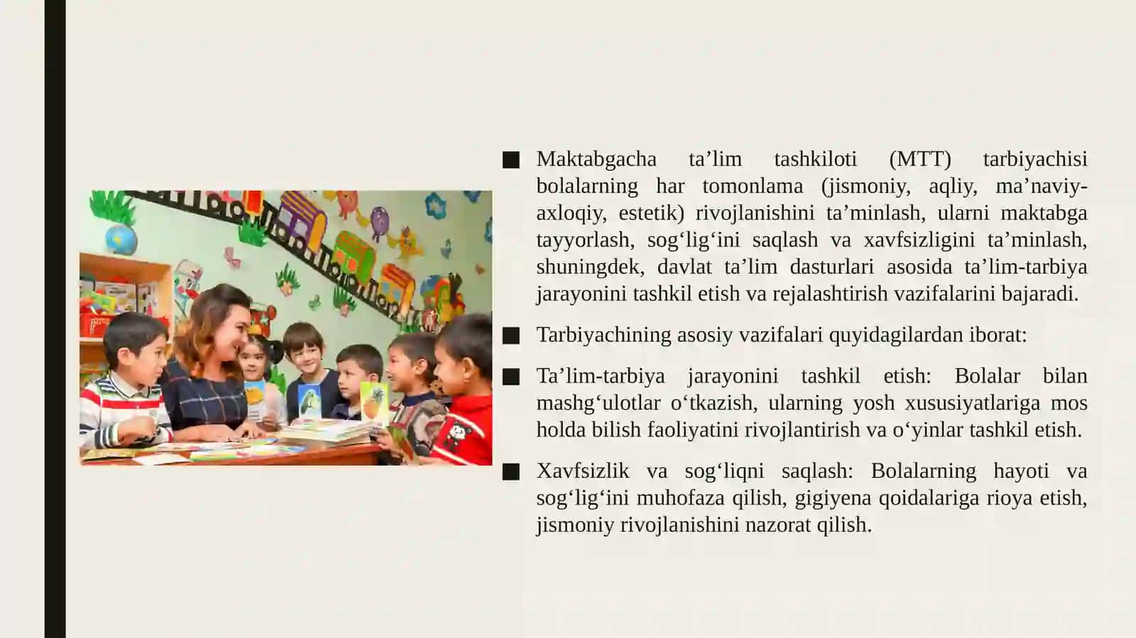 Maktabgacha ta’lim tashkilotida tarbiyachining vazifalari 4