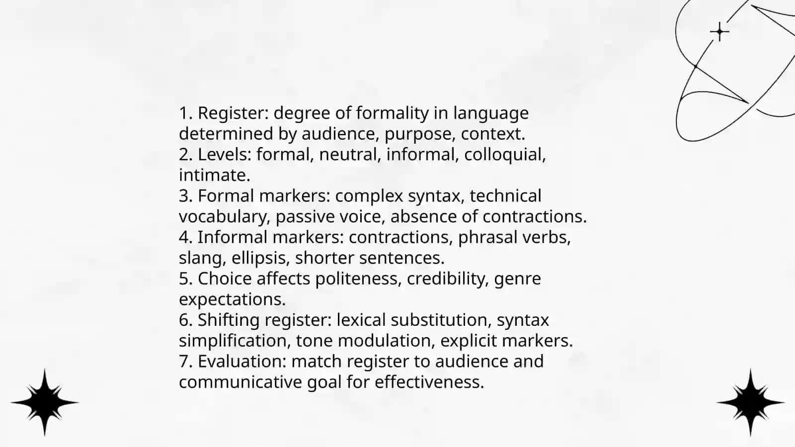 Stylistik to'g'ri kelganlik of the English Language 4