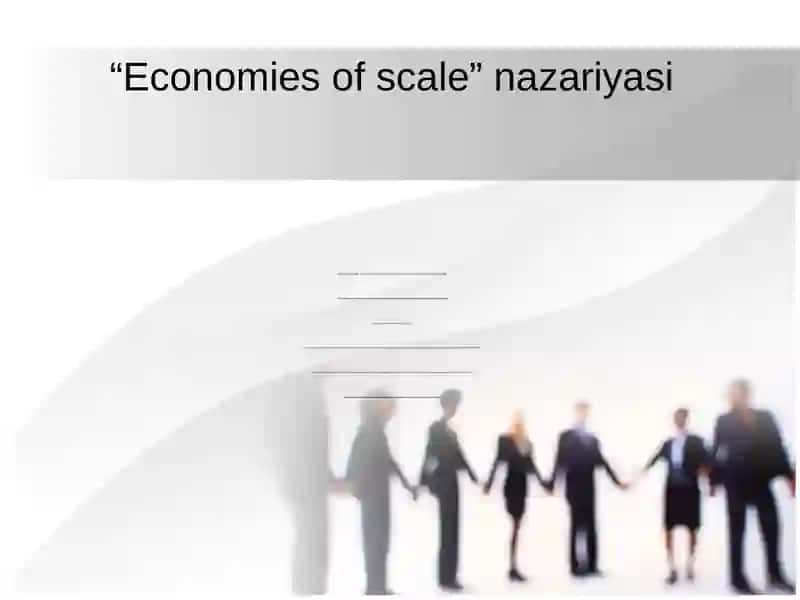 Ishlabchiqarish hajmi samarasi 4