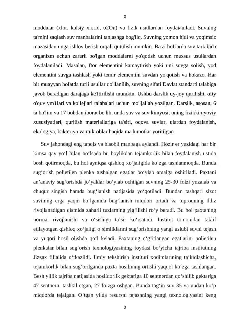 SUVNING FIZIK VA KIMYOVIY XOSSALARI 4