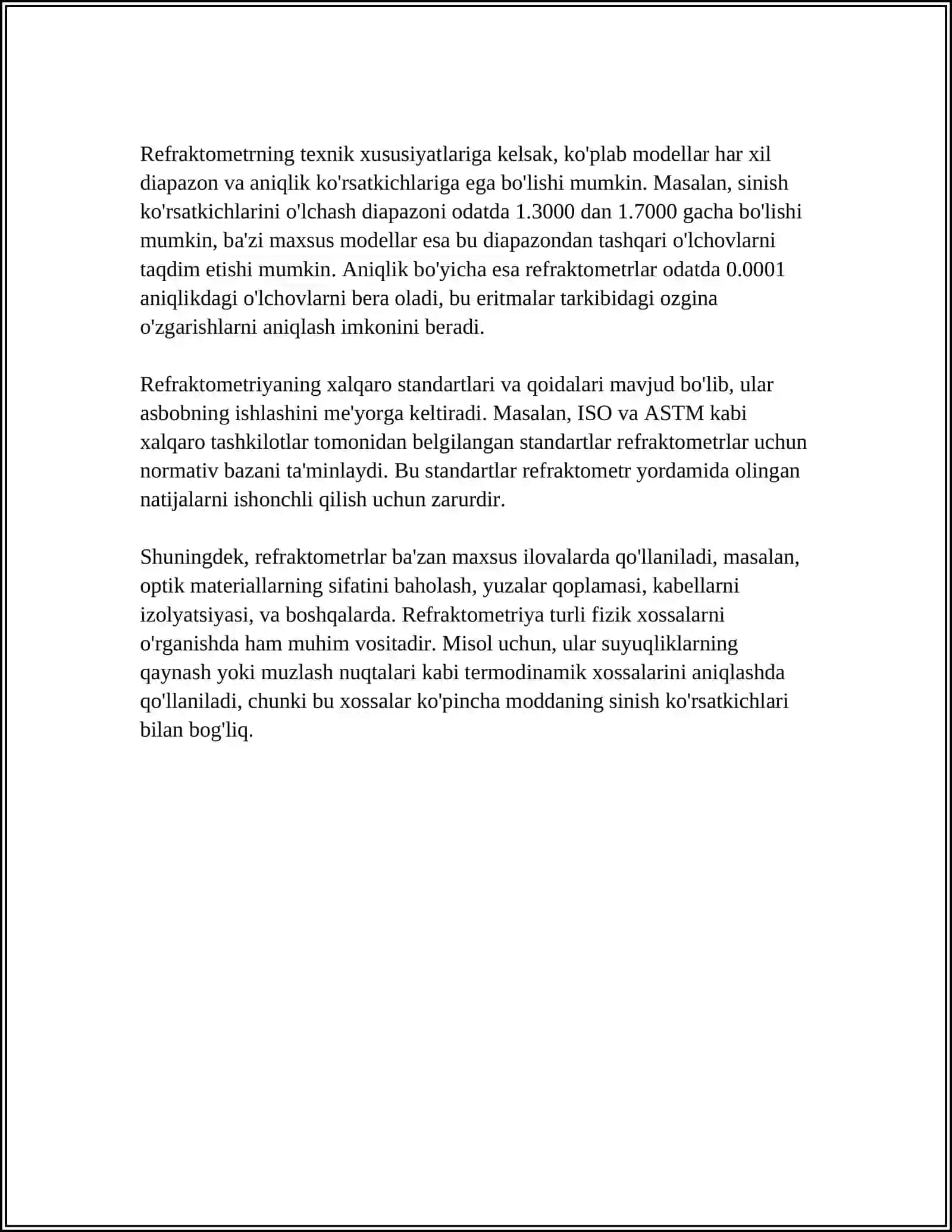 REFRAKTOMETR HAQIDA MAʼLUMOTLAR 4