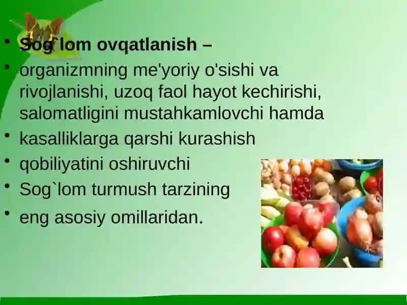 Ovqatlanishning buzuilishi 4
