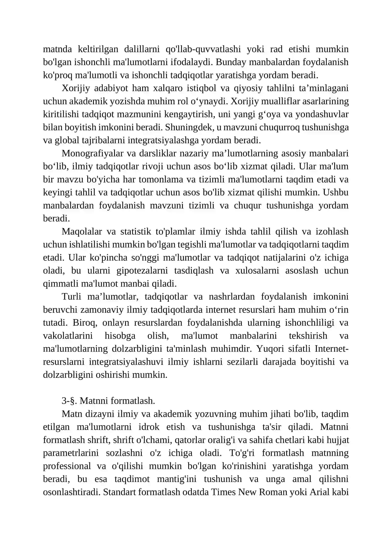 Akademik yozuv va tadqiqot asoslari 4