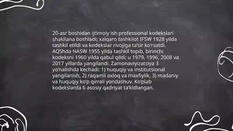 Ijtimoiy ishda etika rivojlanishi 4