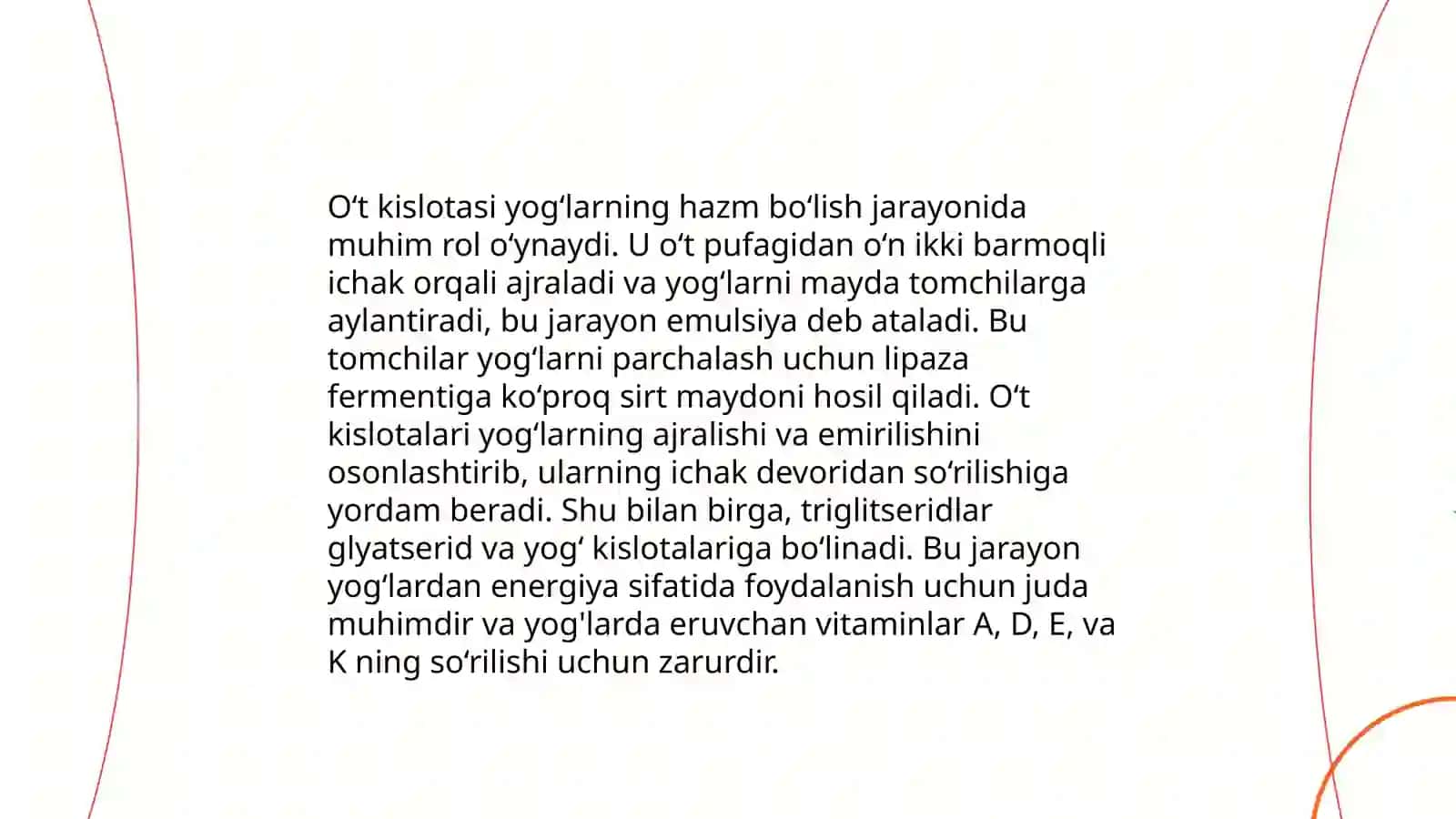 O't kislotasining ovqat hazm qilish jarayonidagi tasiri 4