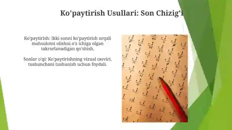 Ko'paytirish va bo'lish metodikasi 4