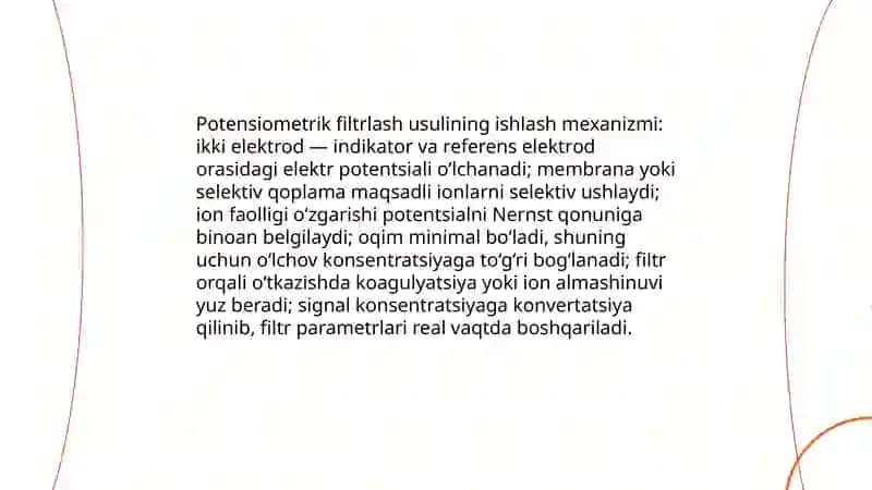 Konduktometrik, Potensiometrik, Polyarografik Filtrlash Metodlari 4