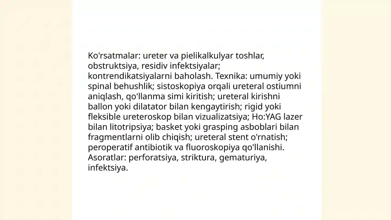Endoskopik urologiya. Buyrak transplantologiyasi 4