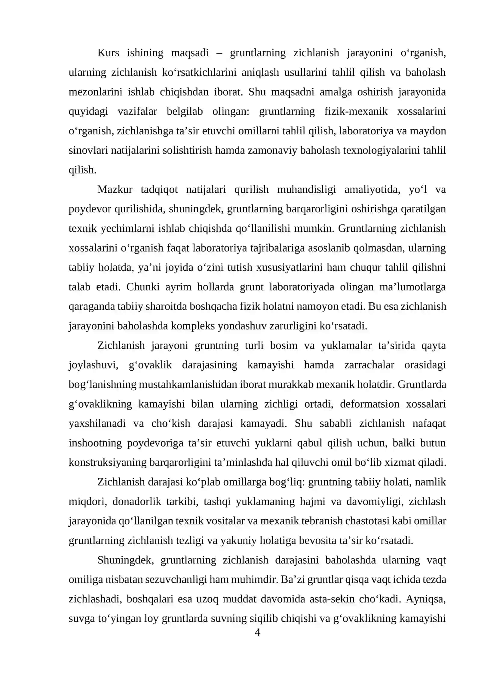Gruntlarning zichlanish xossalari va ularni baholash 4
