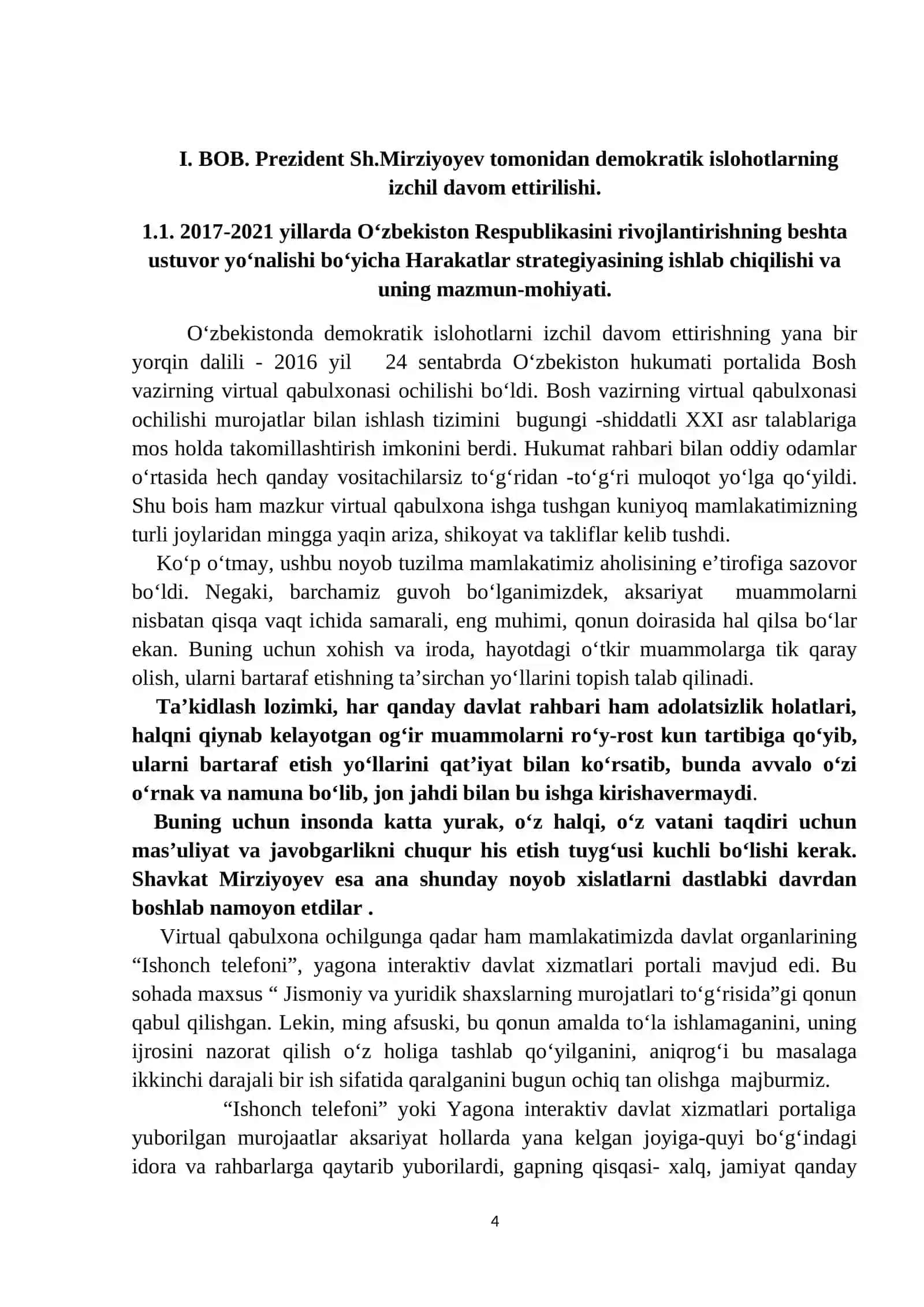 O‘zbekiston Respublikasi Prezidenti Sh.Mirziyoyev Asarlari (2017-2021 Yillar) 4