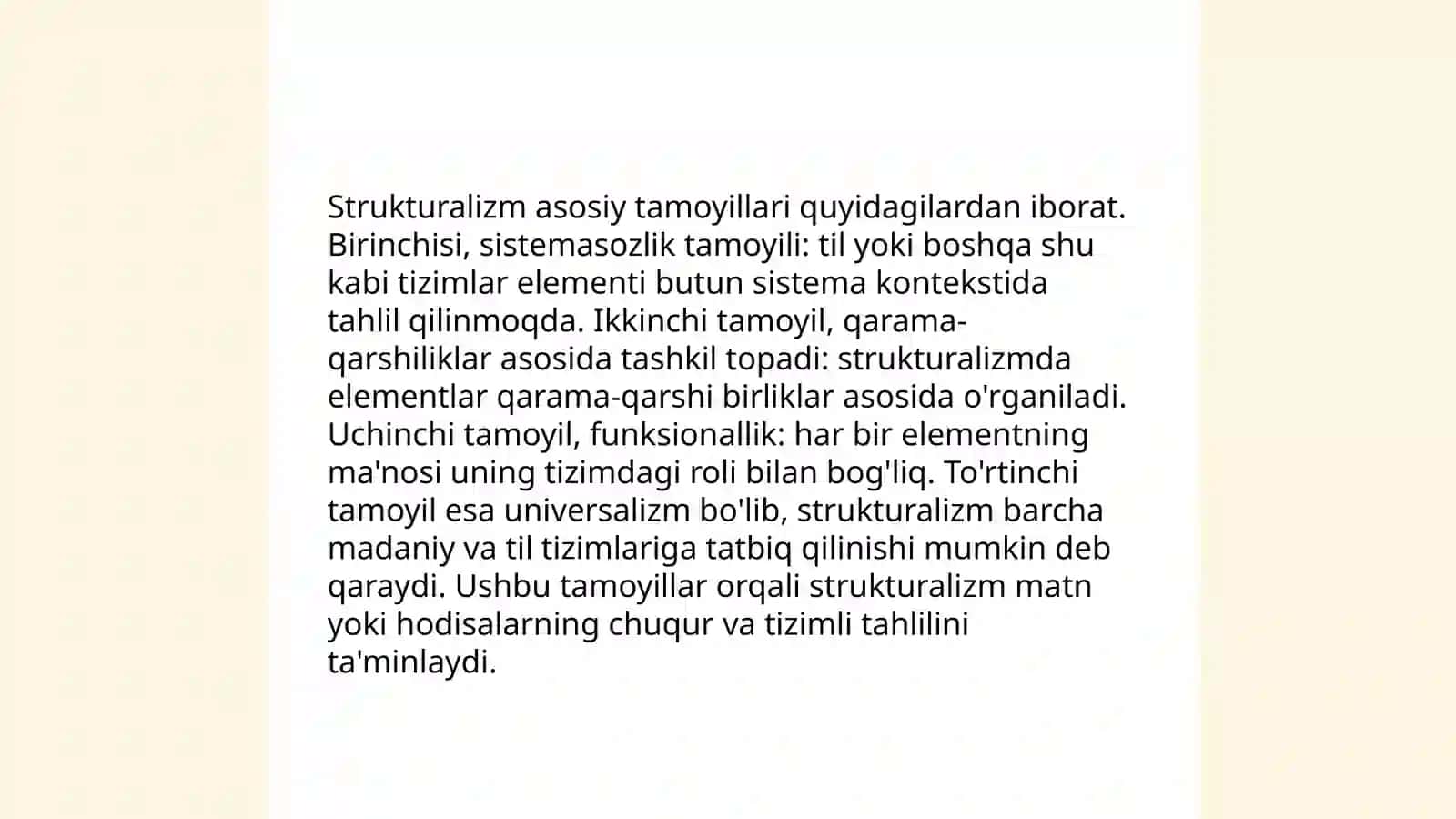 Strukturalizm va uning yoʻnalishlari 4