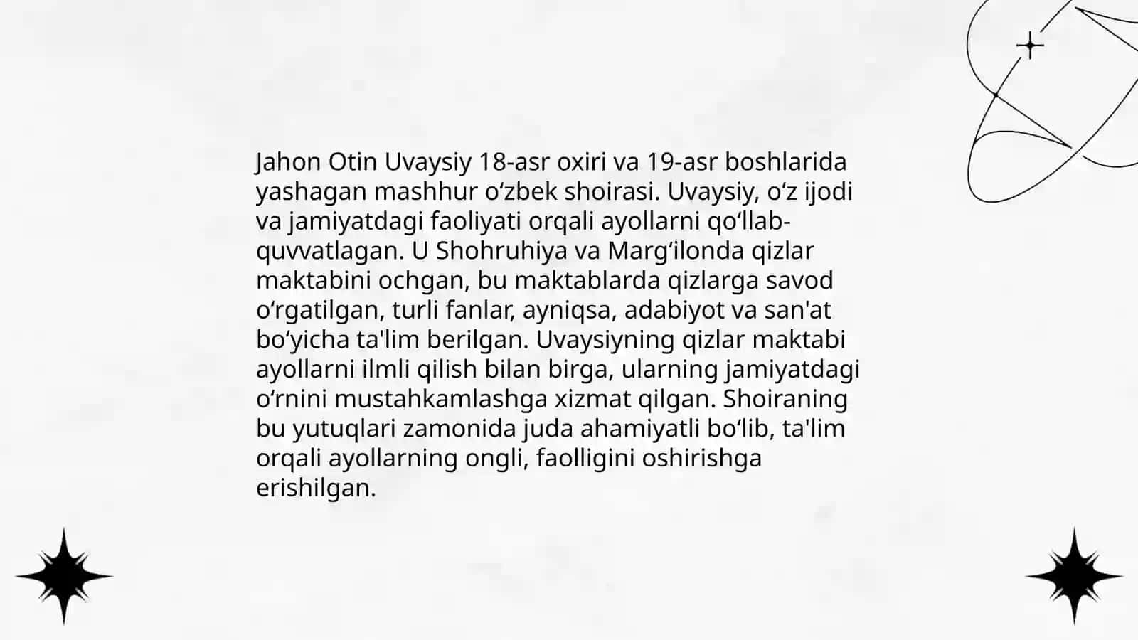 Jahon otin Uvaysiy va uning qizlar maktabi 4