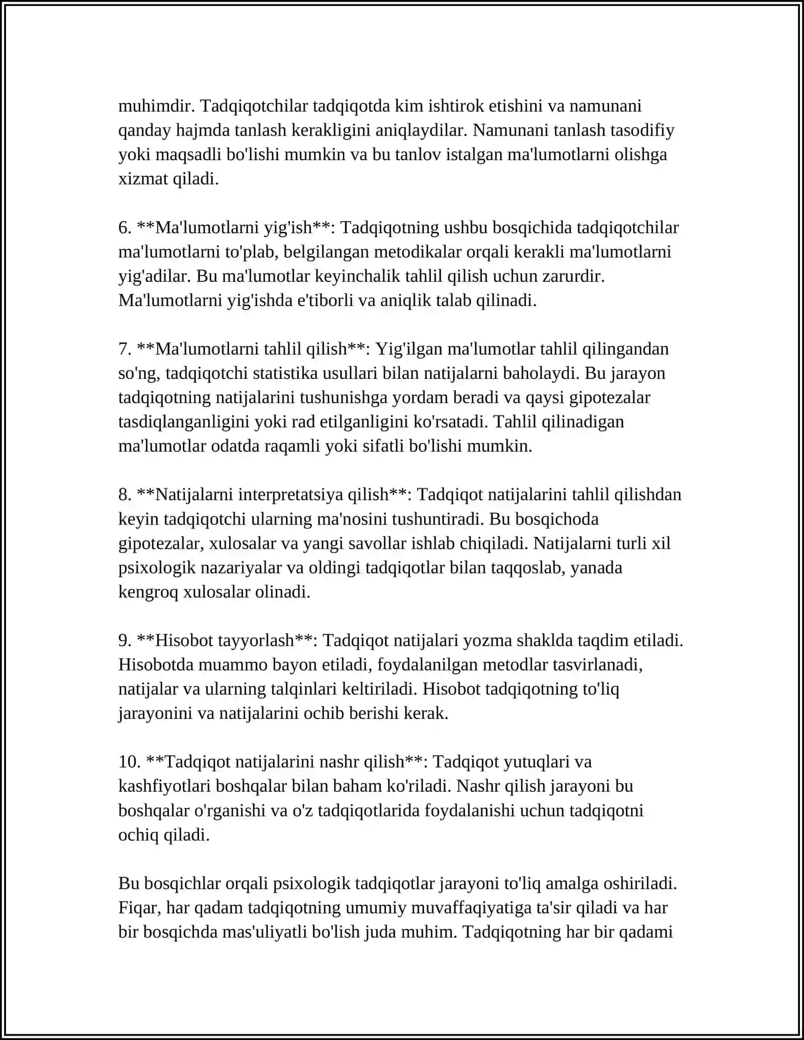 PSIHALOGIYADA ILMIY TADQIQOT METODLARI VA ULARNI AMALYOTGA TADBIQ ETISH 4