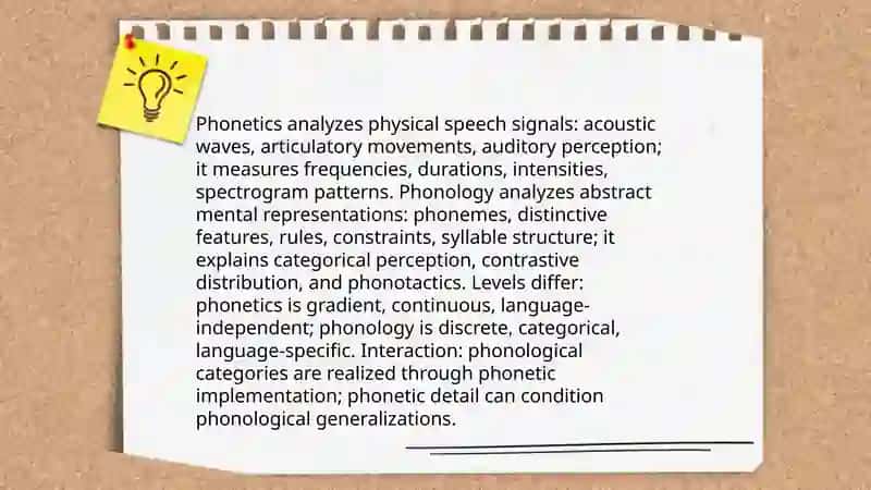 The difference between Phonetics and phonology 4