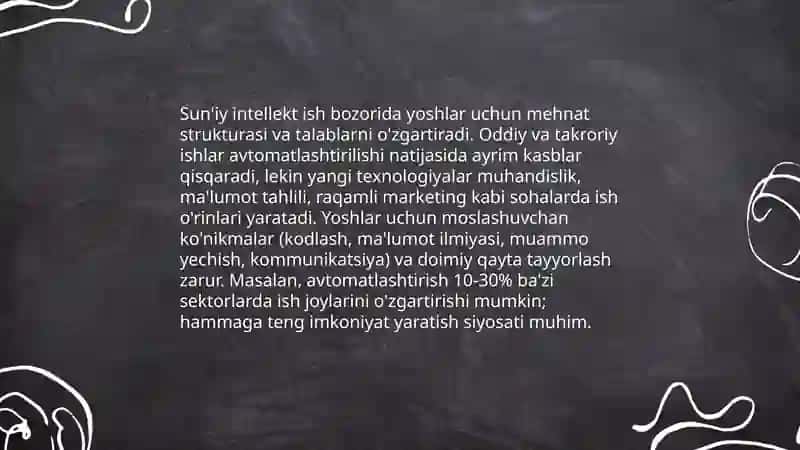 Sun'iy intellekt va yoshlar: ta'lim va o'qitish jarayoniga ta'siri 4